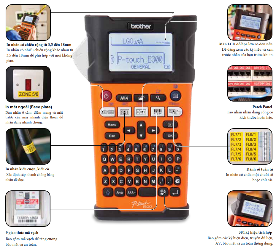 Máy in nhãn Brother PT-E550WVP - Image 5