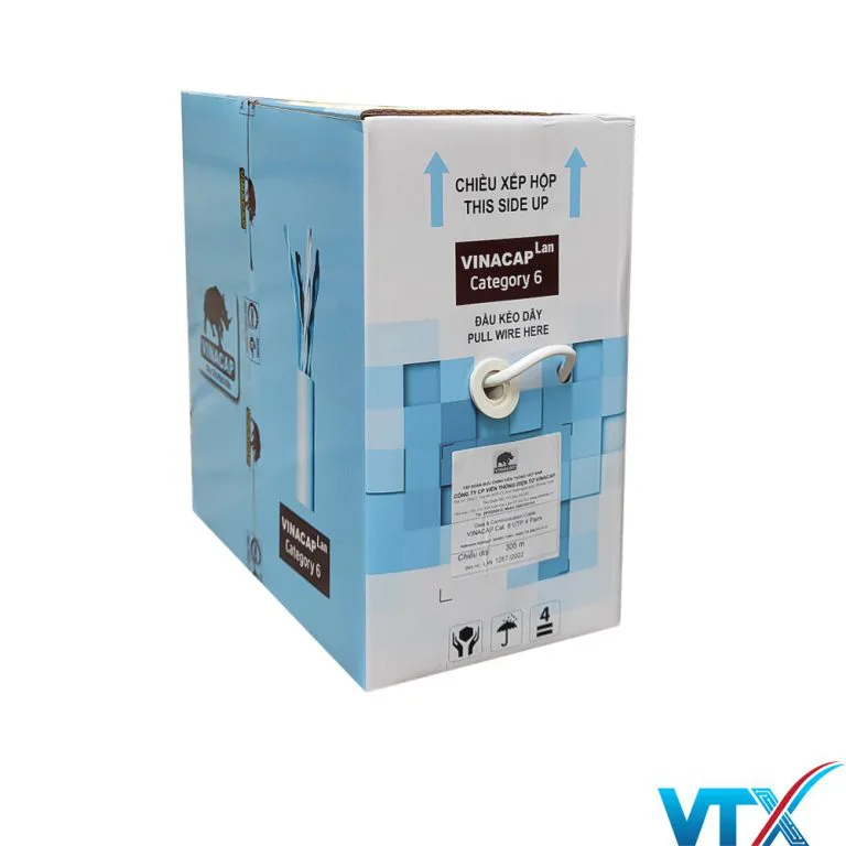 Cáp mạng Vinacap Cat6 UTP (23AWG)